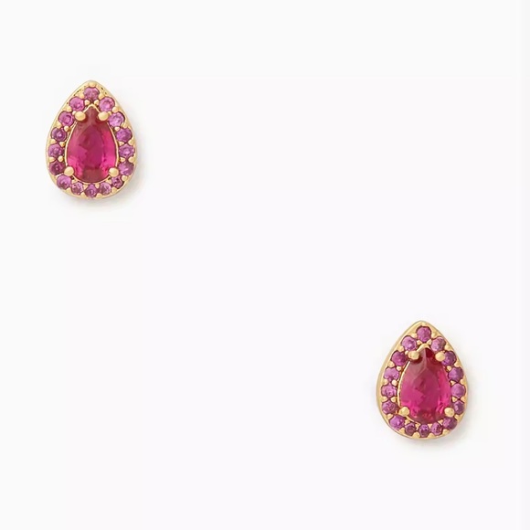 Kate Spade Light Up The Room Holiday Stud Earrings (Pink) NWT - Picture 13 of 15